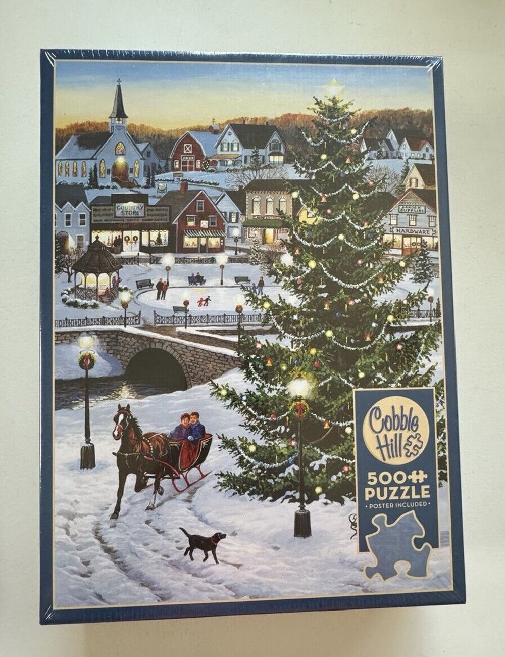 NEW Cobble Hill Village Tree 500 Piece Jigsaw Puzzle Factory Sealed